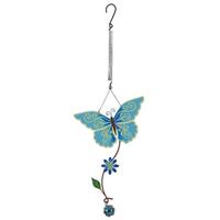 Sunset Vista Designs 14.25" Glowing Blue Butterfly Bouncy 