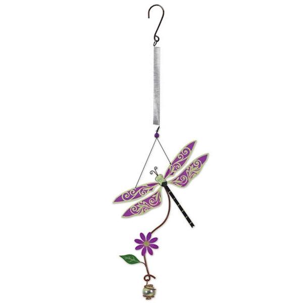 13" Glowing Purple Dragonfly Bouncy 