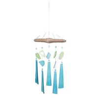 Sunset Vista Designs 17" Turquoise Sea Glass Wind Chime