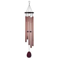 Sunset Vista Designs 44" Solar Bronze Multi-Color LED Chime Wind Chime