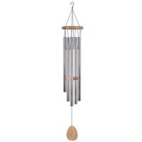 Sunset Vista Designs 44" Solar Silver White LED Chime Wind Chime