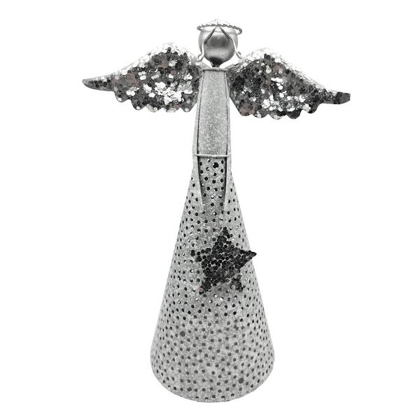 12" Silver Angel Sculpture 