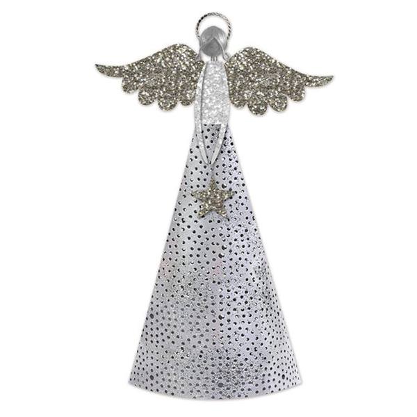 12" Silver Angel Sculpture 