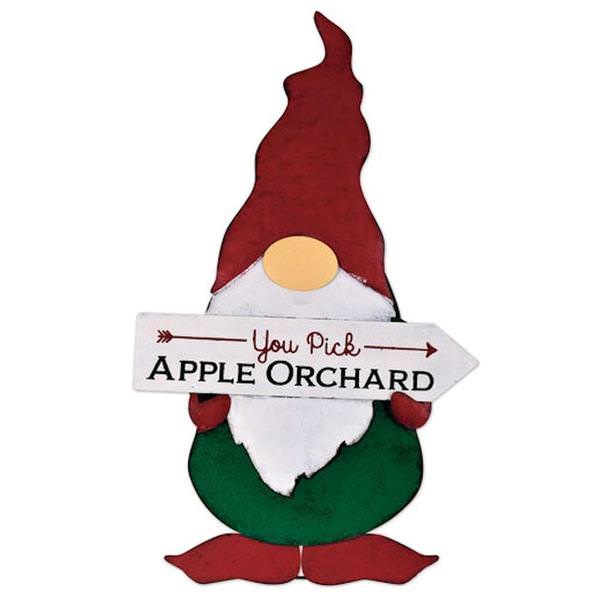 24" Apple Orchard Sign Gnome Porch Sitter