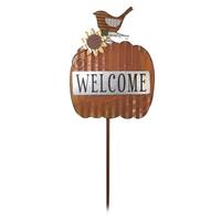 View Welcome Pumpkin Sunset Vista Designs Fall Stake
