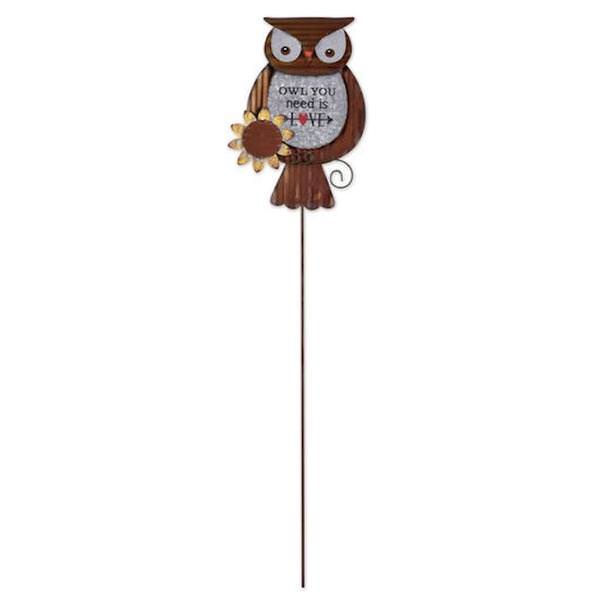Owl Sunset Vista Designs Stake