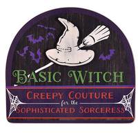 Sunset Vista Designs Basic Witch Sign Purple Sunset Vista Designs Wall Decor