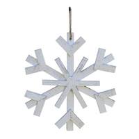 Sunset Vista Designs 14" White Wood Snowflake Sunset Vista Designs Wall Decor