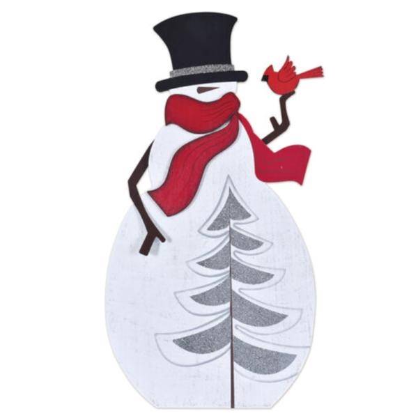 26" Snowman Tree Porch Sitter