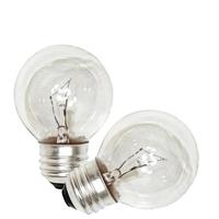 Sylvania 25 watt 120 volt G16.5 Medium Screw Base 2850K Warm White Clear (2 pack)