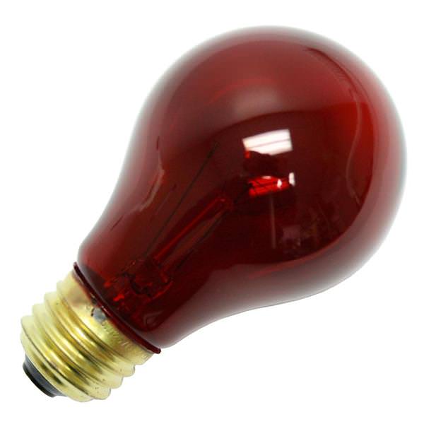25 watt 125 volt A19 Medium Screw Base Red