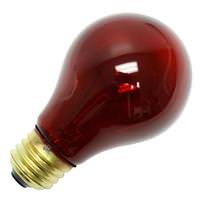 View 25 watt 125 volt A19 Medium Screw Base Red