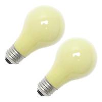 Sylvania 100 watt 120 volt A19 Medium Screw Base Yellow (2 pack)