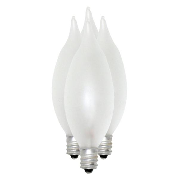 60 watt 120 volt B10 Candelabra Screw Base Inside Frosted (4 pack)