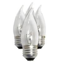 Sylvania 25 watt 120 volt 2850K B10 Medium Screw Base 2850K Warm White (4 pack)