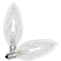 Sylvania 15 watt 120 volt B10 Candelabra Screw Base 2850K Warm White (2 pack)