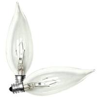 Sylvania 25 watt 120 volt B10 Candelabra Screw Base 2850K Warm White (2 pack)