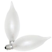 Sylvania 60 watt 120 volt B10 Candelabra Screw Base Frosted (2 pack)