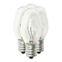 Sylvania 7 watt 120 volt C7 Candelabra Screw Base Clear Night Light (4 pack)