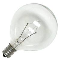 Sylvania 25 watt 120 volt G16.5 Candelabra Screw Base 2850K Warm White