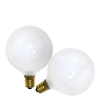 Sylvania 40 watt 120 volt G16.5 Candelabra Screw Base 2850K Warm White White (2 pack)