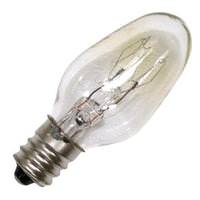 Sylvania 10 watt 120 volt C7 Candelabra Screw Base Clear
