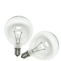 Sylvania 40 watt 120 volt G16.5 Candelabra Screw Base 2850K Warm White Clear (2 pack)