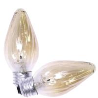 40 watt 120 volt F15 Medium Screw Base Amber Tint (2 pack)