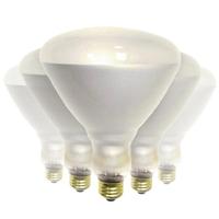 Sylvania 65 watt 120 volt BR40 Medium Screw Base 2850K Warm White Flood (6 pack)