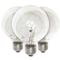Sylvania 40 watt 120 volt G25 Medium Screw Base 2850K Warm White Clear (3 pack)