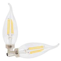 View 6 watt 120 volt B10 Candelabra Screw Base 2700K Warm White Dimmable LED (2 pack)
