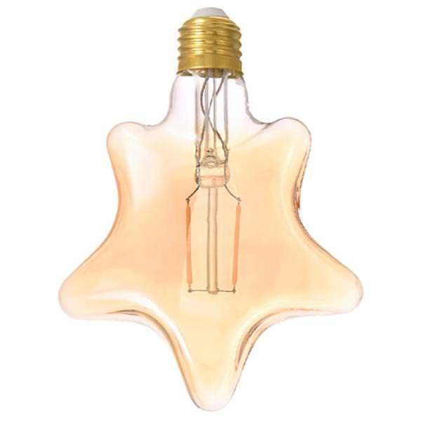 2 watt 120 volt 2175K Star Shaped Medium Screw Base LED