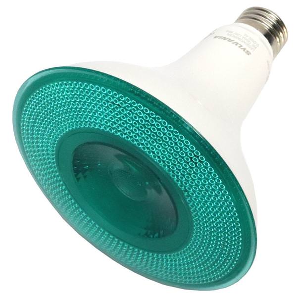 9 watt 120 volt PAR38 Medium Base LED Green Flood