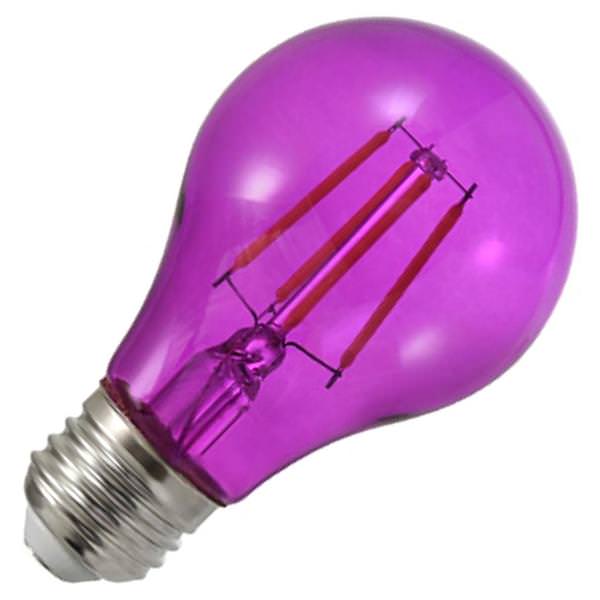 4.5 watt 120 volt A19 Medium Screw Base Purple Dimmable LED