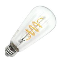 Sylvania 6.5 watt 120 volt ST19 Medium Screw Base 2700K Warm White Clear Dimmable Filament LED