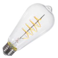 Sylvania 6.5 watt 120 volt ST19 Medium Screw Base 2700K Warm White Clear Dimmable Filament LED