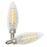 Sylvania 4 watt 120 volt B10 Candelabra Screw Base 2700K Warm White Clear Dimmable LED (2 Pack)