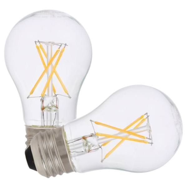 5.5 watt 120 volt A15 Medium Base 2700K Warm White Dimmable LED (2 pack)