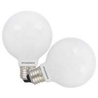 Sylvania 4.5 watt 120 volt G25 Medium Screw Base 2700K Warm White Dimmable LED (2 pack)