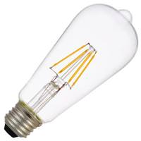 Sylvania 7 watt 120 volt ST19 Medium Screw Base 2700K Warm White Clear Dimmable LED