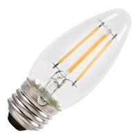 View 4 watt 120 volt B10 Medium Screw Base 2700K Warm White Dimmable LED