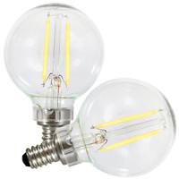 Sylvania 4 watt 120 volt G16.5 Candelabra Screw Base 5000K Daylight Dimmable LED (2 Pack)