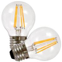 Sylvania 4 watt 120 volt G16.5 Medium Screw Base 2700K Warm White Dimmable LED (2 Pack)
