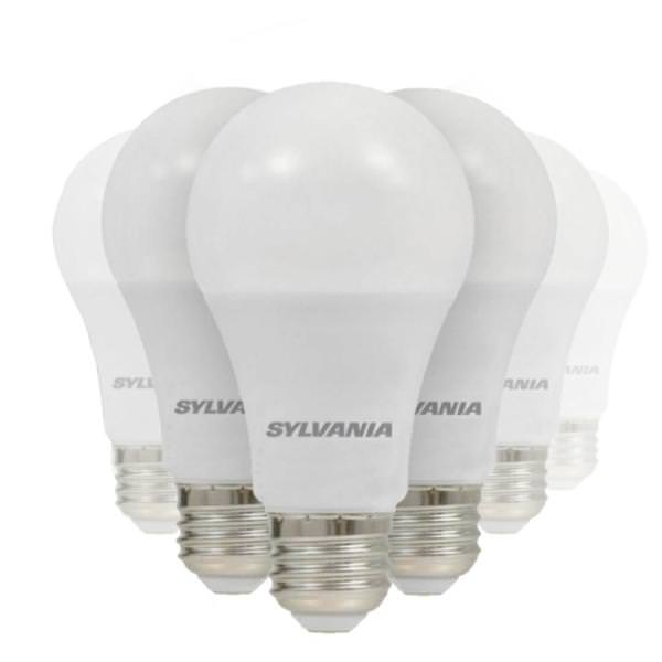 14.5 watt 120 volt A19 Medium Screw Base 5000K Daylight Non-Dimmable LED (6 Pack)