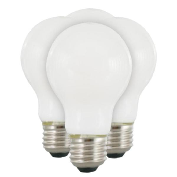 8 watt 120 volt A19 3500K Neutral White Dimmable LED (4 Pack)