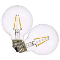 Sylvania 4.5 watt 120 volt G25 Medium Screw Base 5000K Daylight Clear Dimmable LED (2 Pack)