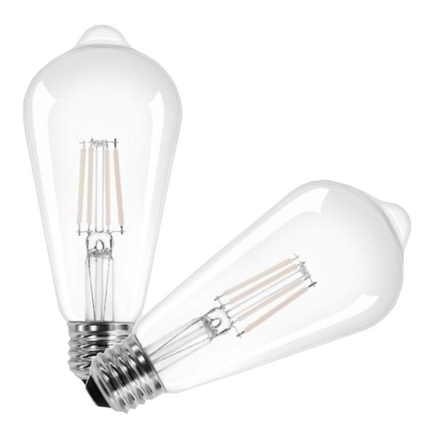 5 watt 120 volt ST19 Medium Screw Base 2700K Warm White Dimmable White Filament LED (2 Pack)