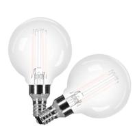 Sylvania 5.5 watt 120 volt G16 Candelabra Screw Base 5000K Daylight Dimmable White Filament LED (2 Pack)