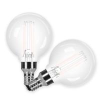 Sylvania 3.5 watt 120 volt G16 Candelabra Screw Base 5000K Daylight Dimmable White Filament LED (2 Pack)