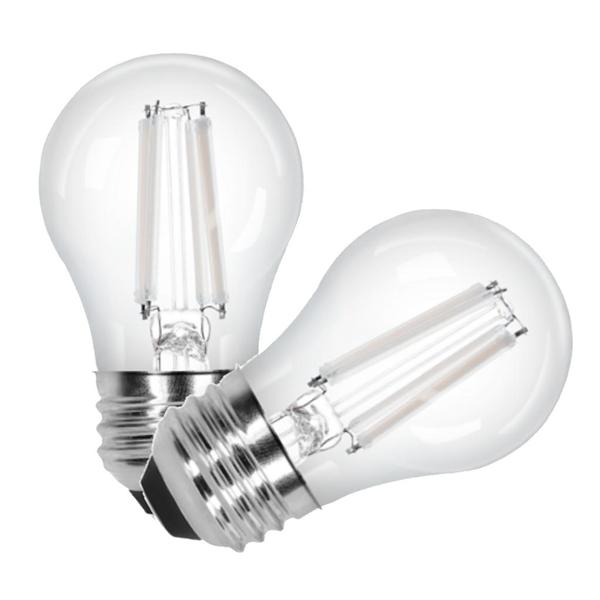 7.5 watt 120 volt A15 Medium Screw Base 5000K Daylight Dimmable White Filament LED (2 Pack)